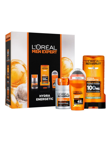 L'Oréal Paris Men Expert Hydra Energetic Подаръчен комплект хидратиращ крем Men Expert Hydra Energetic Daily Moisturizer 50 ml + душ гел Men Expert Hydra Energetic 300 ml + антиперспирант Men Expert Thermic Resist Antiperspirant 50 ml