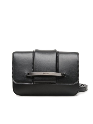 Calvin Klein Дамска чанта Bar Hardware Crossbody K60K610732 Черен