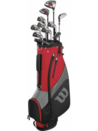 Wilson Staff Prostaff SGI Right Hand Set Mens Graphite Stand Bag Red/Black/Gray Дясна ръка Graphite Regular Голф комплект за голф