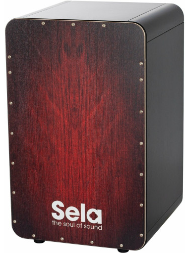 Sela SE 046 CaSela Black/Red Dragon Дървен кахон