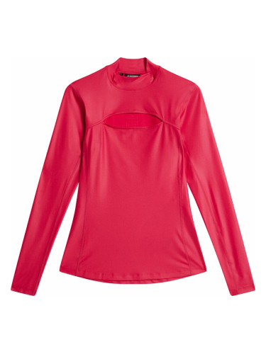 J.Lindeberg Sage Long Sleeve Womens Rose Red S Риза за поло