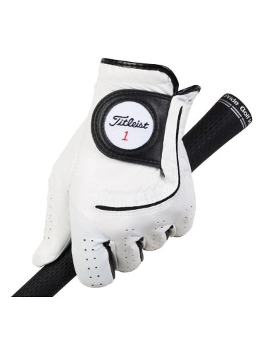 Titleist Players Flex Mens Golf Glove 2020 Left Hand for Right Handed Golfers White M