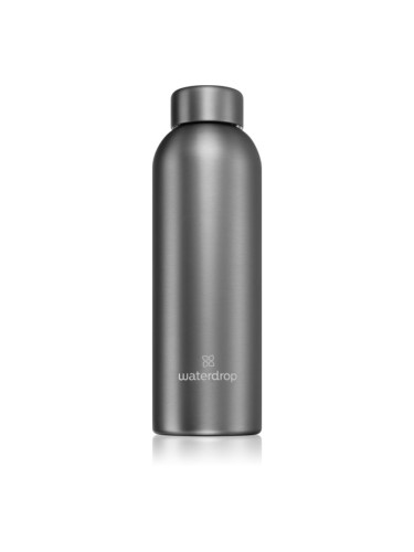 Waterdrop Thermo Steel Metal неръждаема бутилка за вода боя Charcoal 600 мл.