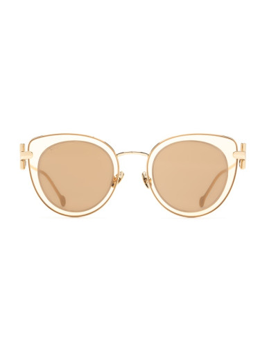 Salvatore Ferragamo SF 182S 230 50 - cat eye слънчеви очила, дамски, златни