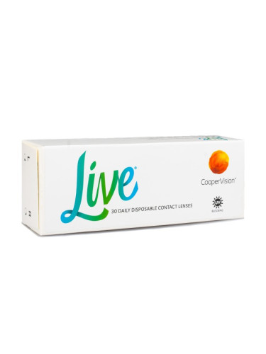 Live daily disposable (30 лещи) - еднодневни контактни лещи, силикон-хидрогелови сферични спорт, Somofilcon A