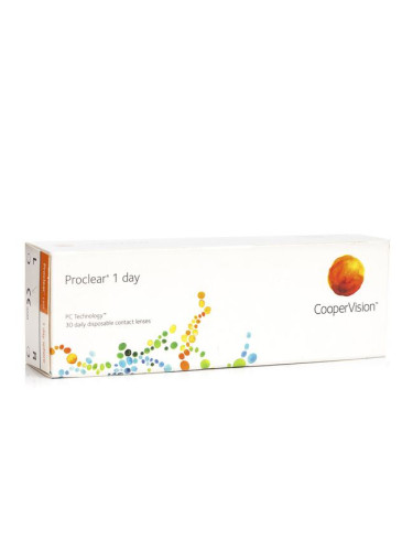 Proclear 1 day CooperVision (30 лещи) - еднодневни контактни лещи, сферични спорт, Omafilcon A, Omafilcon B