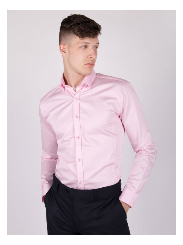 Класическа светло розова риза