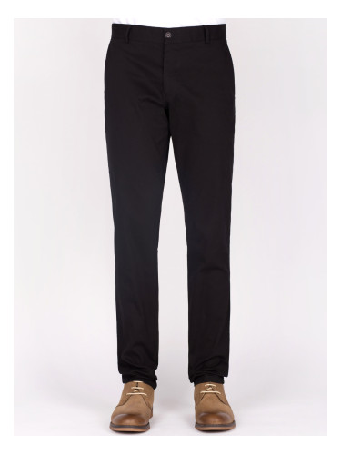 Черен втален панталон от памук