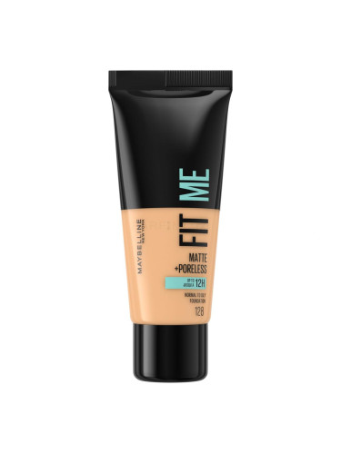 Maybelline Fit Me! Matte + Poreless Фон дьо тен за жени 30 ml Нюанс 128 Warm Nude