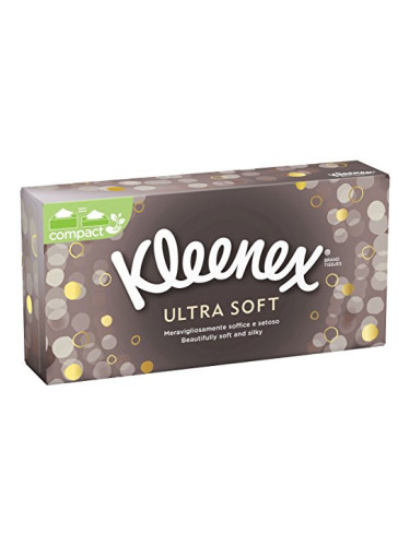 KLEENEX ULTRA SOFT Кърпи в кутия 3 пласта/ 72 бр.