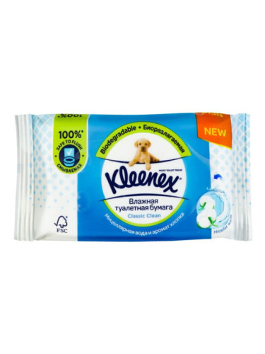 KLEENEX CLEANCARE Влажна тоалетна хартия 42 бр.
