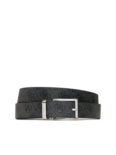 Guess Мъжки колан Vezzola Belts BM7541 LEA35 Черен