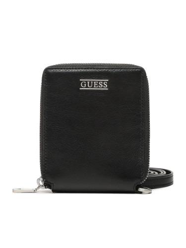 Малък мъжки портфейл Guess New Boston Slg SMNEW BLEA26 Черен