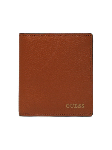 Голям мъжки портфейл Guess Riviera Slg SMRIVI LEA22 Кафяв