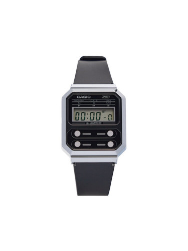 Casio Часовник A100WEF-1AEF Черен