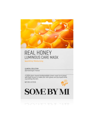 Some By Mi Clinical Solution Honey Luminous Care Mask озаряваща платнена маска 20 гр.