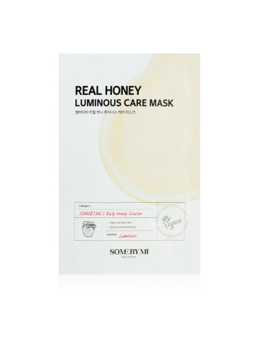 Some By Mi Clinical Solution Honey Luminous Care Mask озаряваща платнена маска 20 гр.