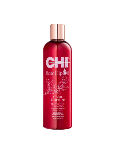CHI Rose Hip Oil Shampoo шампоан за боядисана коса 340 мл.