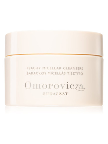 Omorovicza Hydro-Mineral Peachy Micellar Cleanser Discs тампони за почистване на грим за лице и очи с аромат 60 бр.