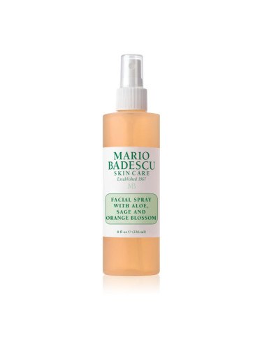 Mario Badescu Facial Spray with Aloe, Sage and Orange Blossom енергизираща хидратираща мъгла за лице 236 мл.