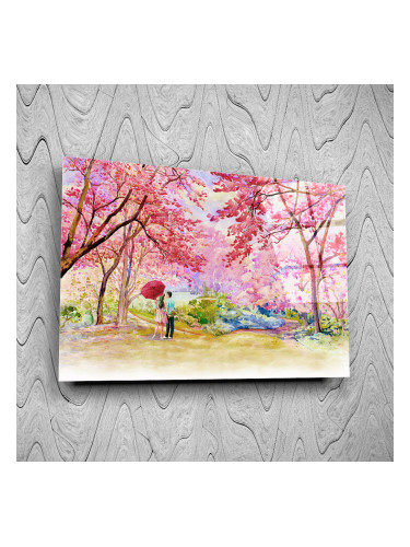 Стъклено АРТ пано - Розова пътека