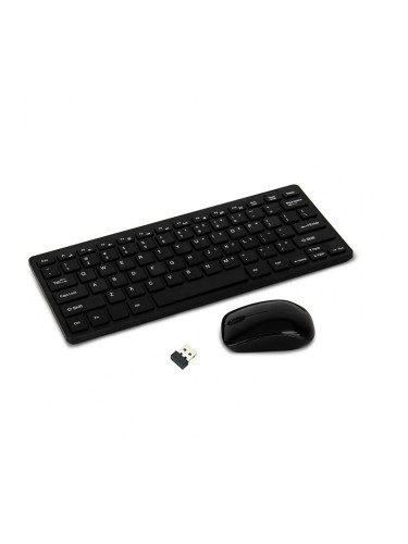 Комплект мишка и клавиатура DLFI K03, Безжични, Черен - 6157