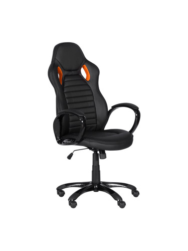 Геймърски стол - черно-оранжев