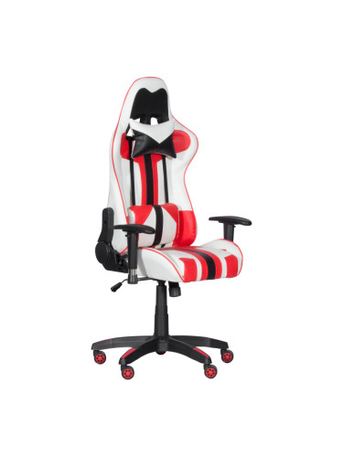Геймърски стол   - червен-бял