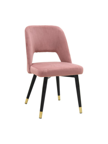Стол цвят розов-черен