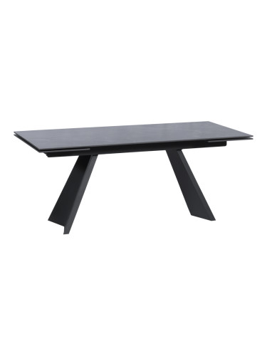 Разтегателна трапезна маса - черна