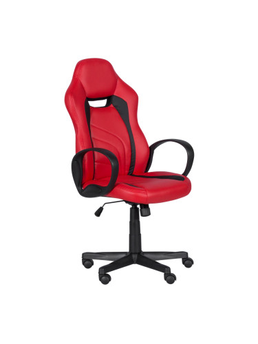 Геймърски стол   - червено - черно