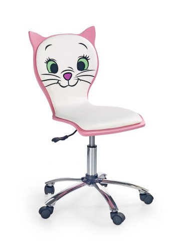 Детско кресло - бяло/розово