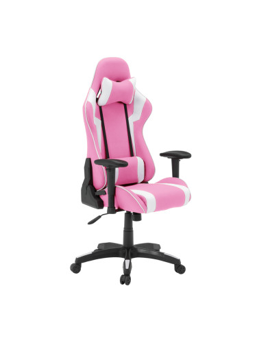 Геймърски стол   - бял - розов