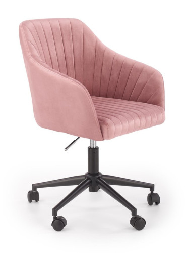 Офис кресло - розово кадифе