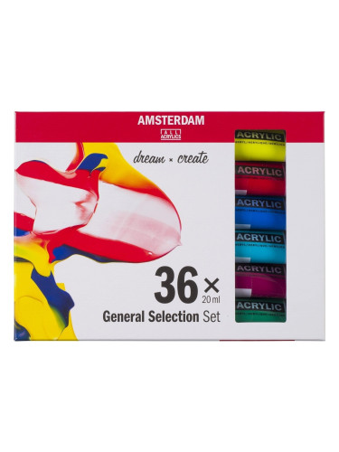 Amsterdam Комплект акрилни бои 36 x 20 ml