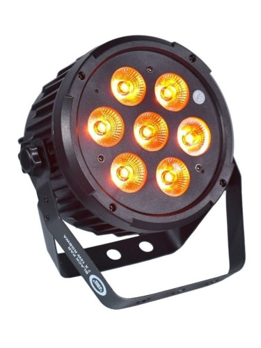 Light4Me Black Par 7X10W RGBWa LED