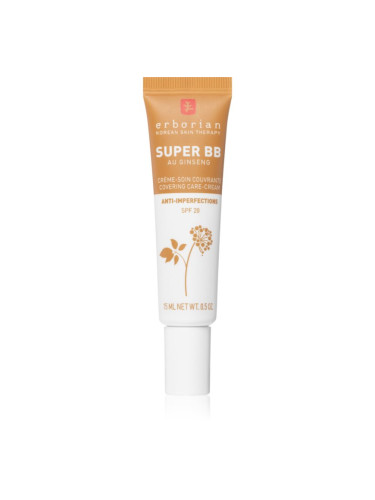 Erborian Super BB Covering Care-Cream ВВ крем за безупречен изравнен тен на кожата малка опаковка цвят Caramel 15 мл.