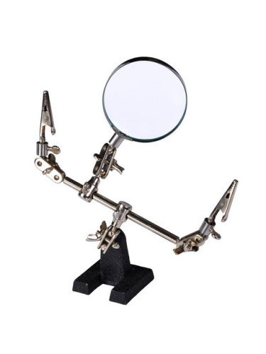 Увеличителна, настолна лупа с щипки, 60mm, увеличение 5х , ZD-10D, ZHONGDI