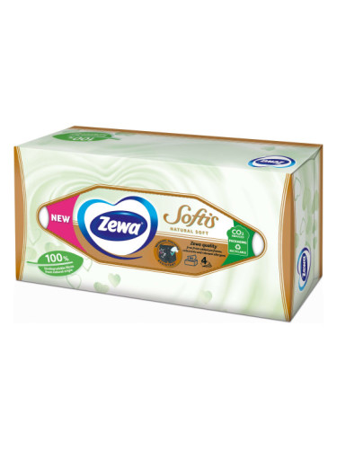 ZEWA FACIAL NATURAL SOFT Сухи кърпи за лице 80 бр./кутия