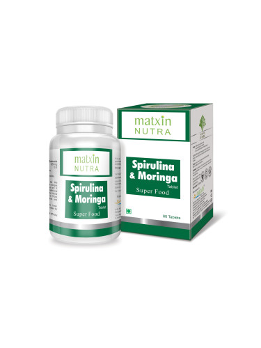 Спирулина & Моринга - Антиоксидант, Matxin Labs, 60 таблетки
