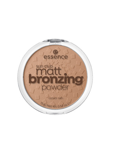 ESSENCE Sun Club Matt Bronzing Powder 02 Бронзиращо покритие   