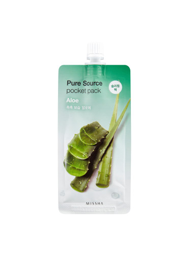 Missha Pure Source Pocket Pack (Aloe) Маска за лице дамски 10ml
