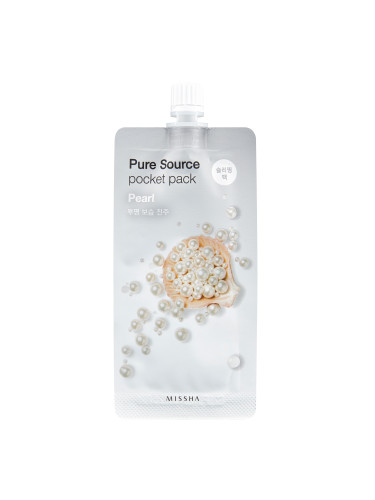Missha Pure Source Pocket Pack (Pearl) Маска за лице дамски 10ml