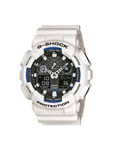 G-Shock Часовник GA-100B-7AER Бял