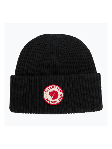 Шапка с логото на Fjällräven 1960 550 black