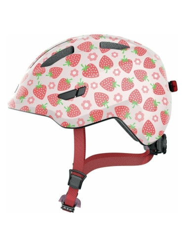 Abus Smiley 3.0 LED Rose Strawberry M Детска Каска за велосипед