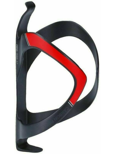 BBB FiberCage Matt Black/Red Поставка за бутилки вода за велосипеди