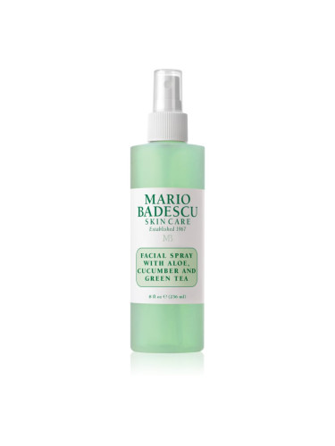 Mario Badescu Facial Spray with Aloe, Cucumber and Green Tea охлаждаща и освежаващ мъгла  за уморена кожа 236 мл.
