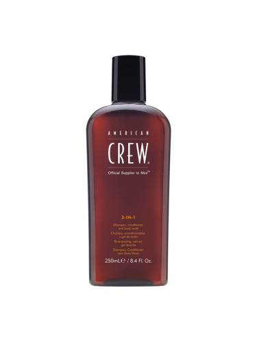 AMERICAN CREW 3-In-One Shampoo Conditioner And Body Wash Шампоан за коса и тяло мъжки 450ml