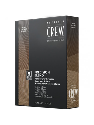 AMERICAN CREW Precision Blend Natural Gray Coverage Medium Ash 5-6 Специални за коса мъжки 40ml
